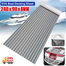 6mm EVA Foam Teak Marine Boat Sheet Flooring Mat Yacht Carpet Decking 240x90cm