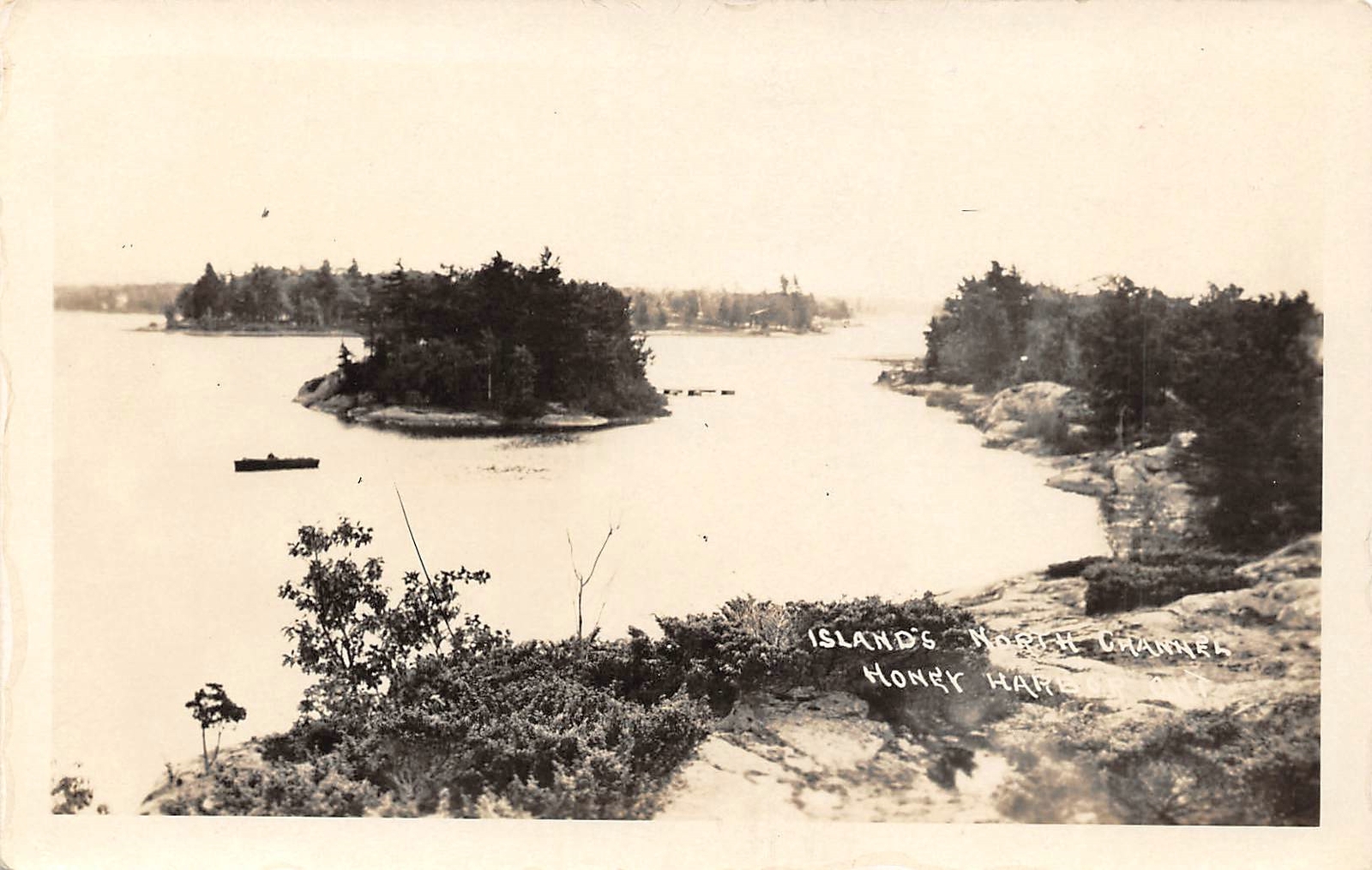 HONEY HARBOR Ontario Canada postcard RPPC District of Muskoka north