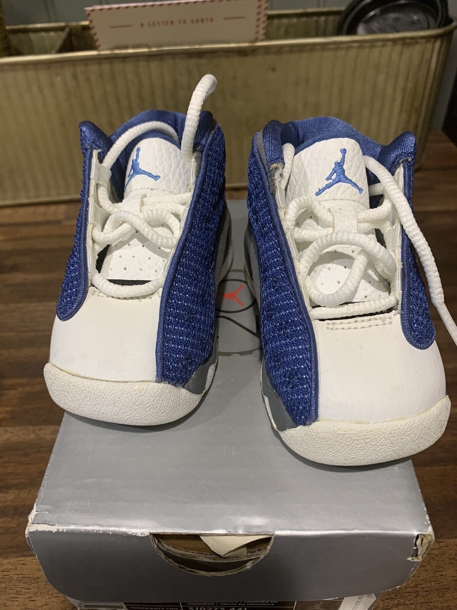DS 2004 New Nike Air Jordan 13 XIII TD French Blue Flint Gray Sz