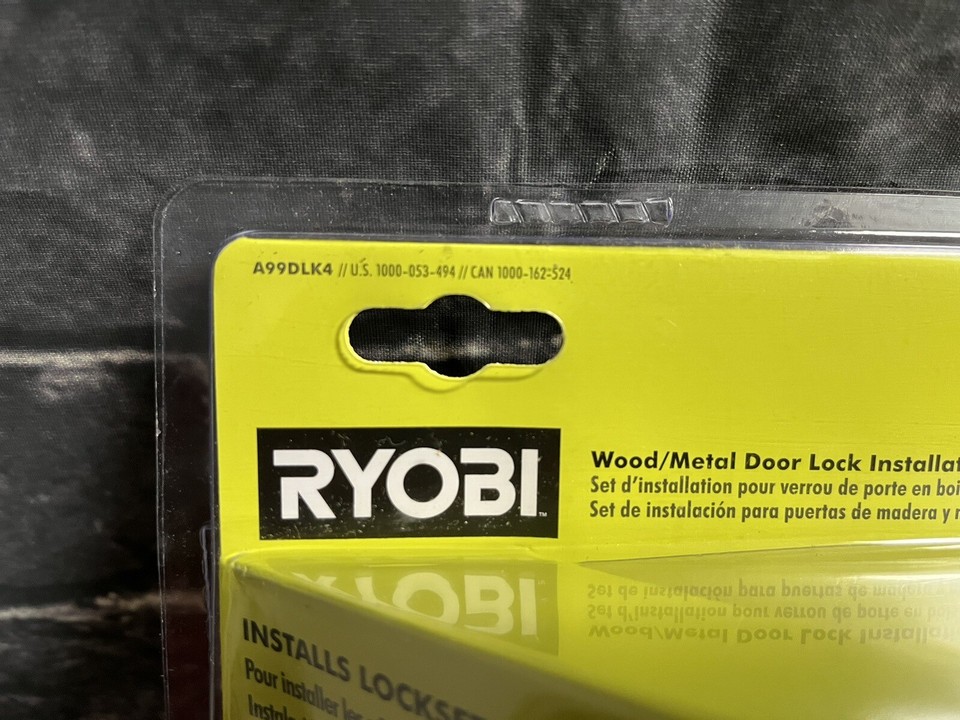 Ryobi A99DLK4 Wood and Metal Door Lock Installation Kit eBay