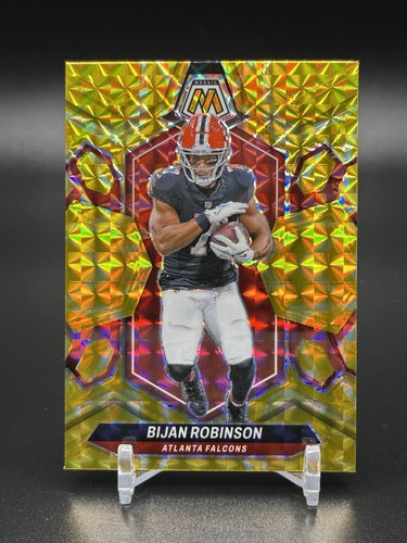 2024 Panini Mosaic Bijan Robinson Yellow Reactive Mosaic Prizm #9 Falcons