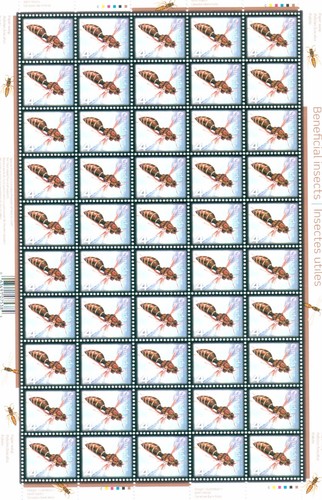 Canada Beneficial Insects 1 to 9 cent Uncut Stamp Sheet Set MNH - Picture 5 of 9