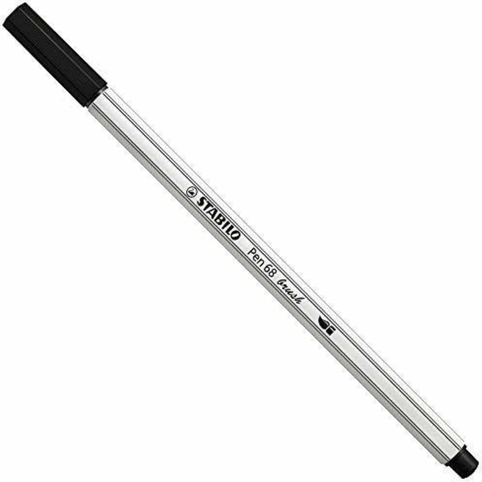PENNARELLO PEN 68 BRUSH PUNTA PENNELLO 568/46 NERO - STABILO
