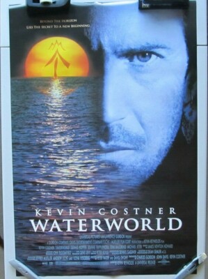 WATERWORLD ORIGINAL ROLLED 27X40 MOVIE POSTER 1995 KEVIN COSTNER DENNIS  HOPPER