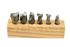 Shars 6 PCS 3/4 1-1/2" HSS Bridgeport 2 Flute 3/4" Shank End Mill Set New  