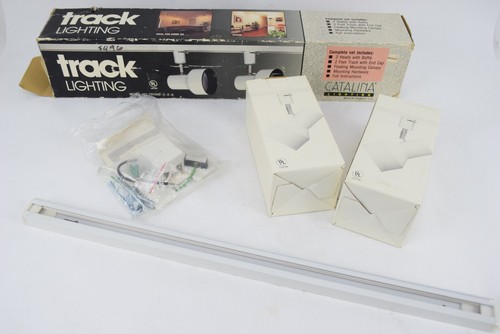 Catalina TR104S-2-2-6 Track Lighting White Vintage Can Lights