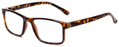 Calabria L2007 Square 54 mm Designer Reading Glasses Tortoise Havana Brown Gold
