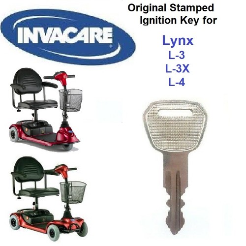 NEW Mobility Scooter KEY for INVACARE Lynx L3, L3X, L4 & EWheels M35