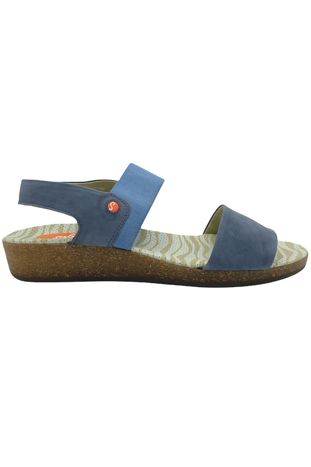Softinos by FLY London Leather Sandals Alp Blue 7690₽