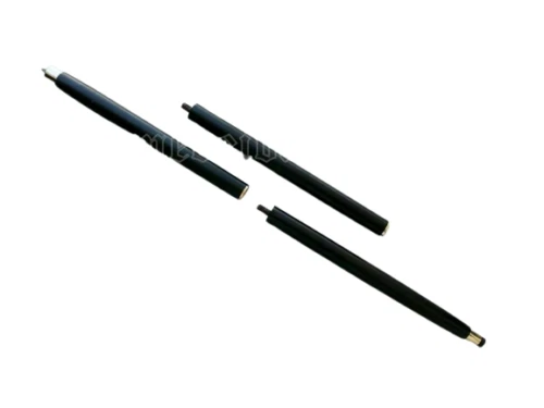 Perilla de latón niquelado mango de cabeza negro 3 pliegues bastón de madera regalo Foto 4 de 4