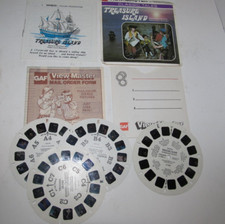 Vintage View-Master TREASURE ISLAND B432 3 Reel Set Booklet w/Extra Reel