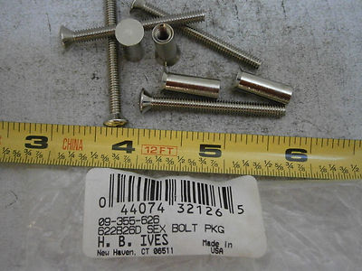 Sex Bolts #8/32 x 1-11/16'' Long Phillips Hd Stainless Steel  (4-Set Pack) #5232