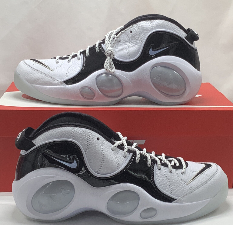 Nike Air Zoom Flight 95 Black Patent Football Grey Men