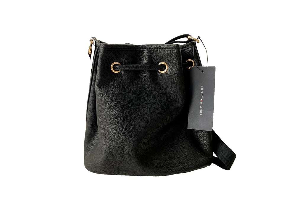 Bolso Bucket Tommy Hilfiger para Mujer en Negro Nuevo con Etiquetas Foto 3 de 4