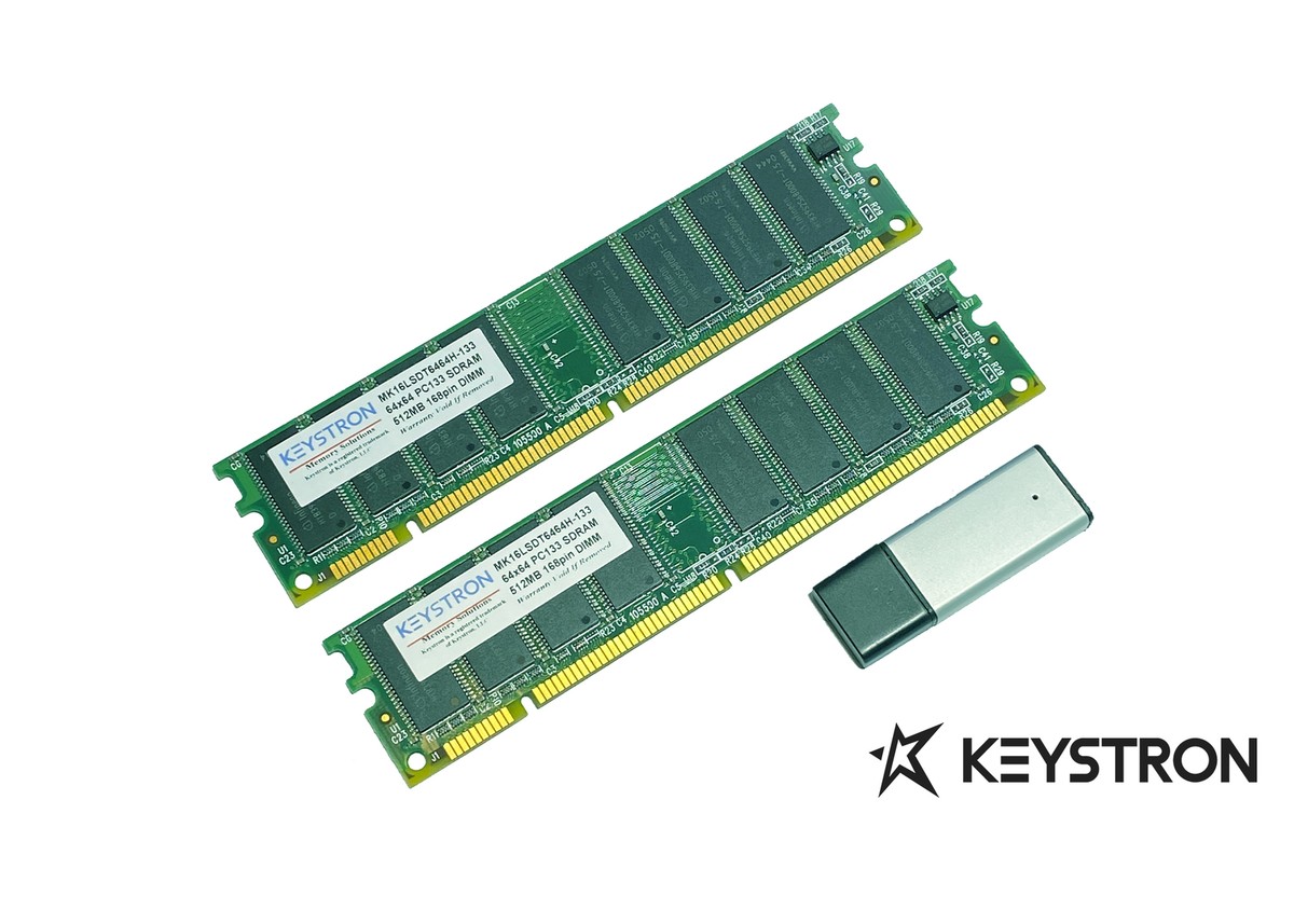 1GB RAM + 1GB USB Flash Bundle For Yamaha Motif ES & XS Series Keyboards - PC133 SDRAM & USB Stick