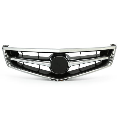 Fit New 2006 2007 2008 Acura TSX Front Grill Grille w/Chrome Molding 4-Door 4DR