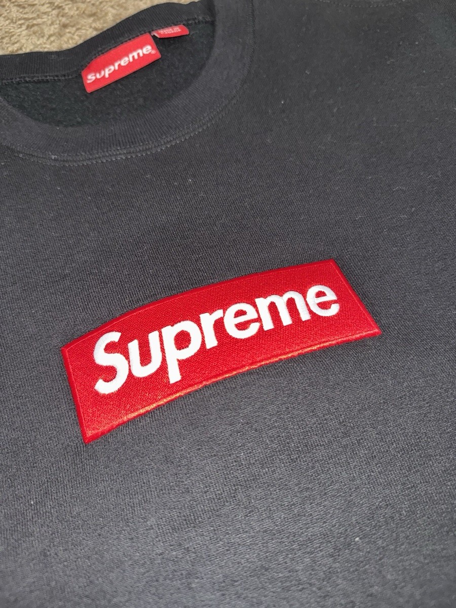 Size Medium - Supreme Box Logo Crewneck FW22 “Black” ✓New And