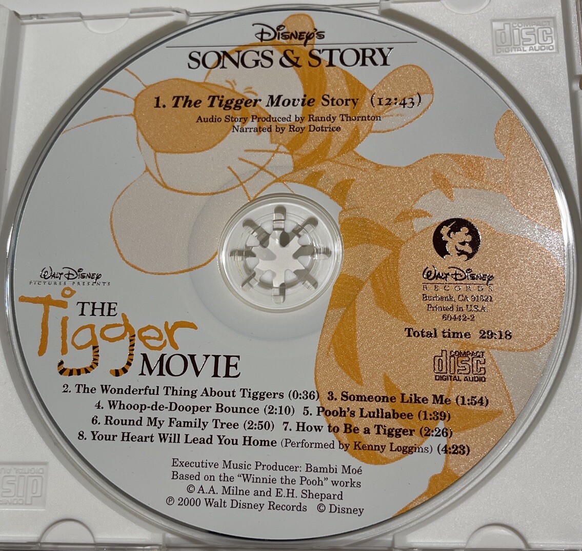 PROMO ”The Tigger Movie” 7 Songs & 12+ Min Story CD w/Kenny
