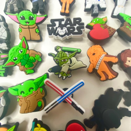 24pc Lot of Star wars Shoe Charms for Clogs: Grogu, Darth Vader & More - Picture 8 of 8
