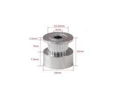  GT2 Aluminum Pulley 16 Teeth 5mm Bore Gear W...