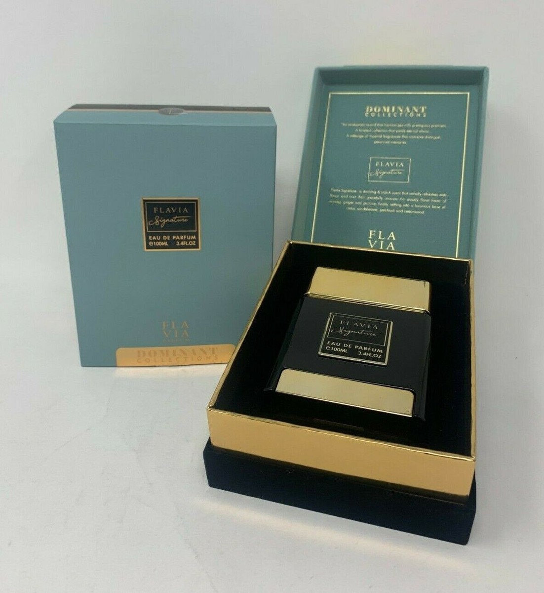 Flavia Dominant Collection Signature Eau de Parfum for Men, 3.4Oz