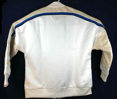 Giacca varsity Adidas Originals donna pista piccola bianca raso nuova strada DH4199 - Foto 2 di 12