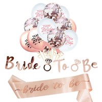 Jga Hochzeit Party Accessoire Set - Bride To Be SchäRpe + Girlande + Luftballons