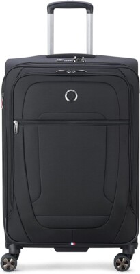 Delsey Paris Helium DLX 22'' Spinner Carry On Suitcase, Black