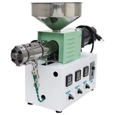 Single Screw Extruder Plastic Heating Extrusion Machine 110V 0.1-2kg/h Dia 1''