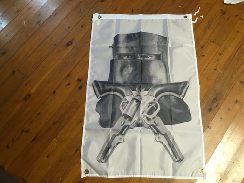 Drapeau/bannière Ned Kelly - Impression Polyester, 6x5 Pieds, Décoration Man Cave, Bar, Garage