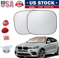 2pcs Car Windshield Sun Shade Foldable Interior Heat And Uv Rays Sun Protection 2pcs Car Windshield Sun Shade Foldable Interior Heat And Uv Rays Sun Protection