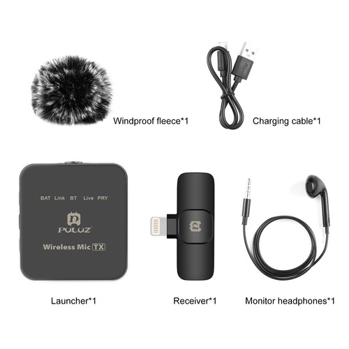 Wireless Lavalier Microphone for iPhone / Type-C Phone w/Type-C / 8-Pin Receiver - Picture 5 of 24