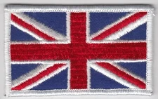 British Union Jack Flag Machine Embroidered Patch Insignia England UK Iron On