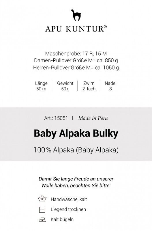 Alpaka Wolle 100 Baby Alpaka 50g Faser Natur, Strickgarn, Strickwolle