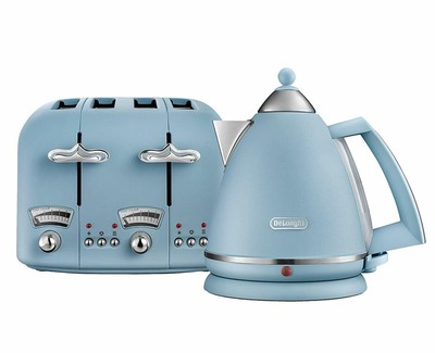 De'Longhi Argento Flora 3Kw 1.7L Delonghi 1.7L Argento 3kW Retro