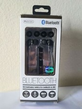 Sentry Bluetooth Rechargable Wireless Earbuds Microphone Charger BT140 Black NEW