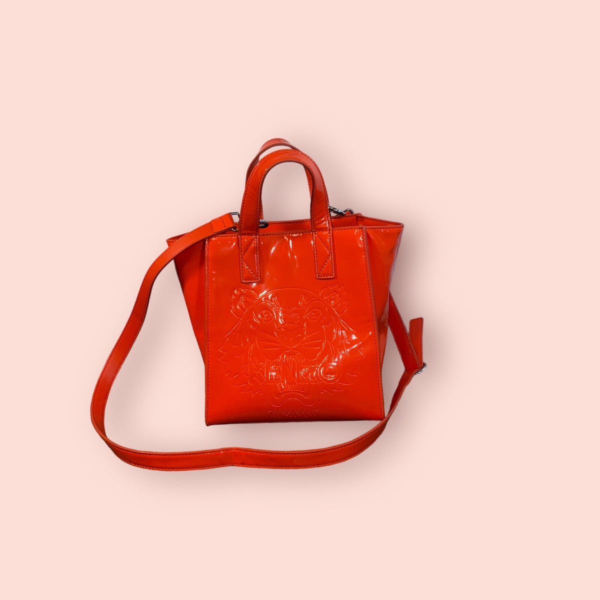 KENZO Paris Luxury Designer Tiger Mini Orange Crossbody Shoulder