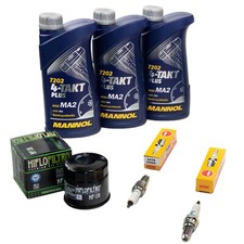 Inspektion für Suzuki DL 1000 V-Strom KLV 2002-2010 Set Öl 3L Ölfilter Zündkerze