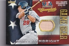 2013 USA Baseball Champions Game Gear Bats #7 Brett Hambright