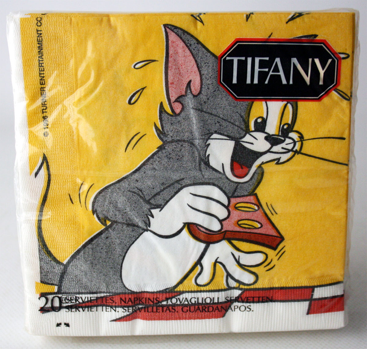 VINTAGE 1996 TOM & JERRY 20X NAPKINS PARTY BIRTHDAY TIFANY FRANCE