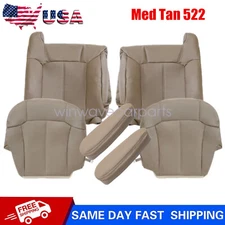 For 1999-2002 GMC Sierra 1500 Driver Passenger Seat Cover Foam Cushion Tan 522