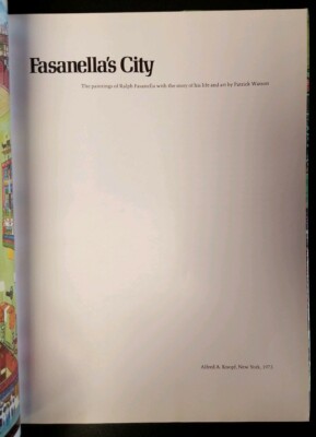 洋書 Fasanella's city Fasanella's City by Patrick Watson, 1973 1st American