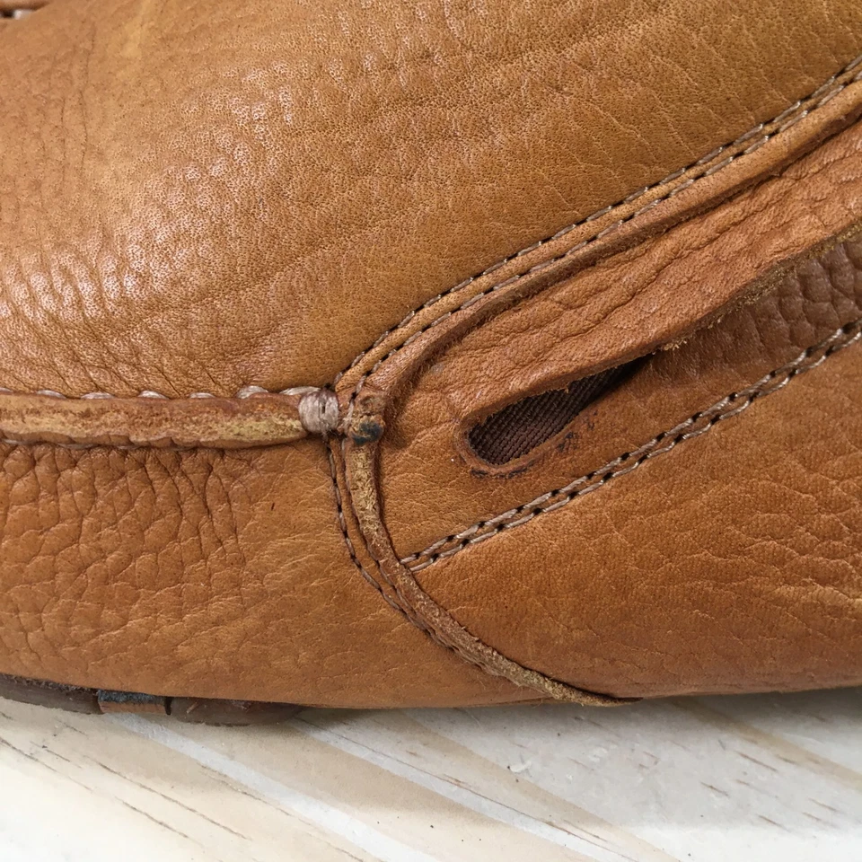 Sapatos GBX Masculino 12M Mocassim de Condução Couro Laranja Conforto Casual 131144 - Imagem 4 de 4