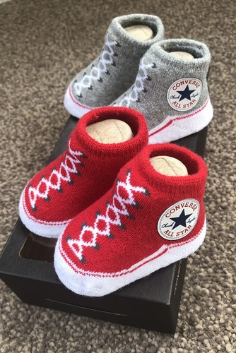 NUOVO CON SCATOLA-BABY Converse Chuck Taylor All Stars neonato scarpine -  0-6 mesi | eBay