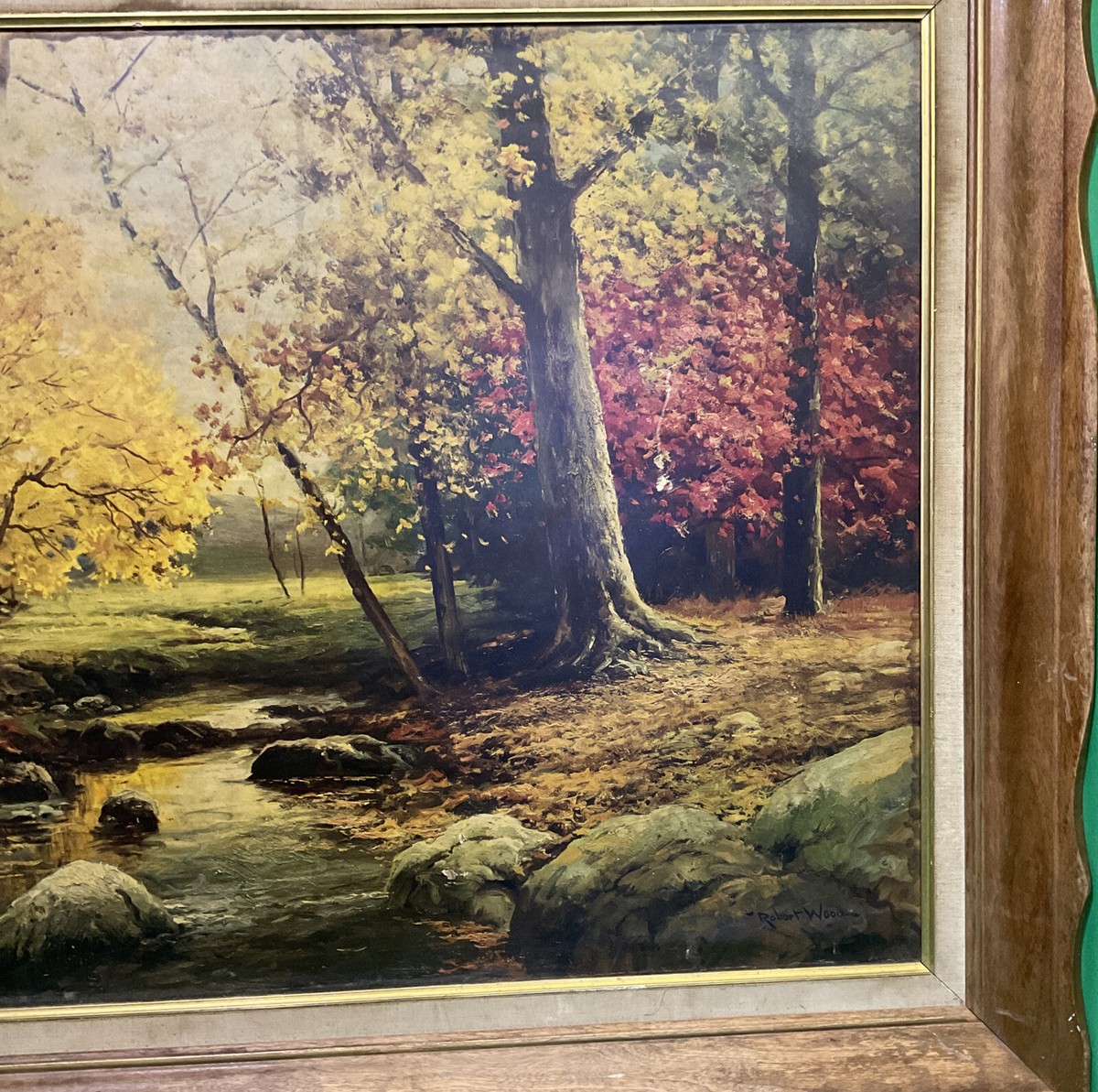 Robert W. Ney 秋の風景 アンティーク Robert W. Ney 秋の風景 アンティーク