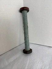 Vintage Wooden Yarn Thread Wool Spool Spindle Bobbin Wood Loom 7” B
