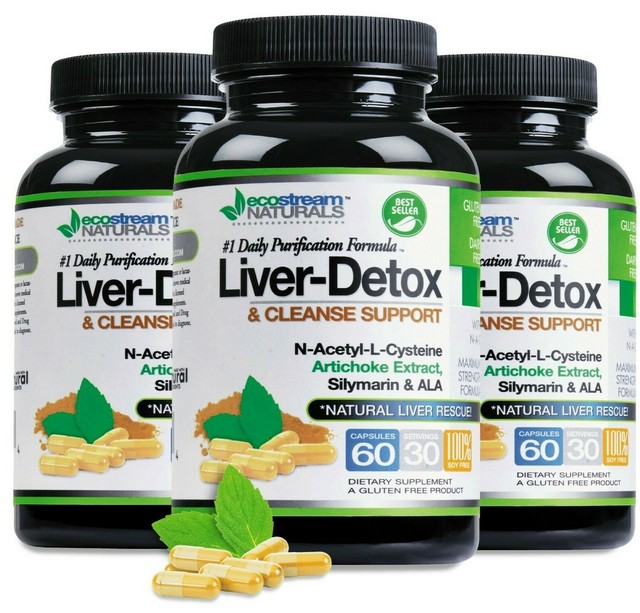 3 Pack! Liver Cleanse Detox Advanced Daily Vital Purification Formula