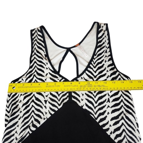 NEU Free People Damen Small Walk In The Park schwarz Zebra Tank Kleid mit Taschen - Bild 4 von 12