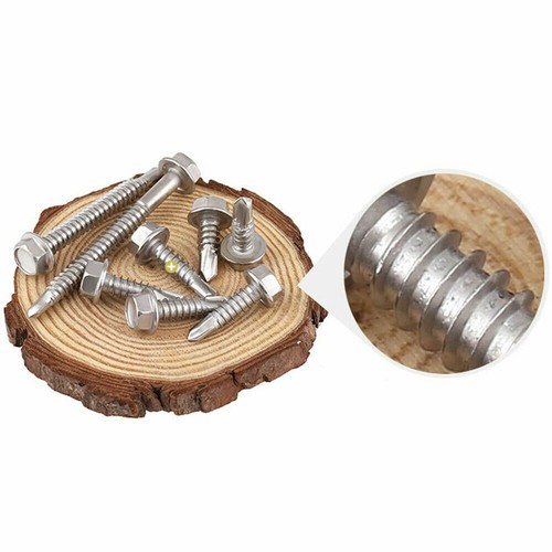 Trapano viti acciaio inox esagonale per lamiera da 4,2 mm a 6,3 mm autofilettante - Foto 5 di 11
