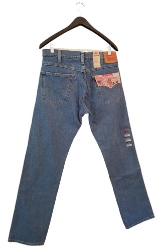 Levi's Western Fit Blau Herren Jeans Stretch Straight Leg Größe 33x34 Neu mit Etikett - Bild 2 von 8